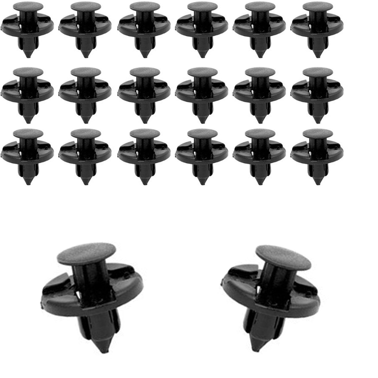 

LUYING Bumper Clips Push Rivets Bumper Clip Cover Retaining Clips Nylon for Vehicles Black 20pcs Nissan/Mitsubishi/Suzuki/Honda/Daihatsu (Black) чёрный