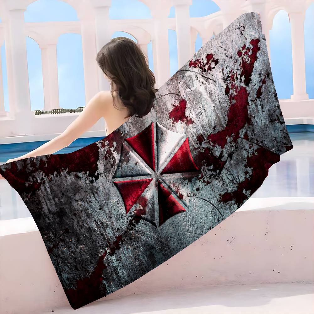 Horror Movie U-Umbrella C-Corporation Beach Swimming Towel Soft Absorbent Washcloth Children's Gifts for Kids Travel Camping