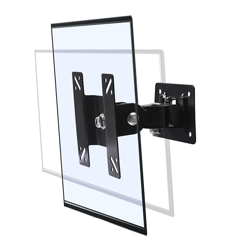 1Set 14-24/27Inch Tv Mounts Lcd Led Monitor Wall Mount Bracket Fixed Flat Panel Tv Frame Support 180 Degrees Tilt Angle W/Screw