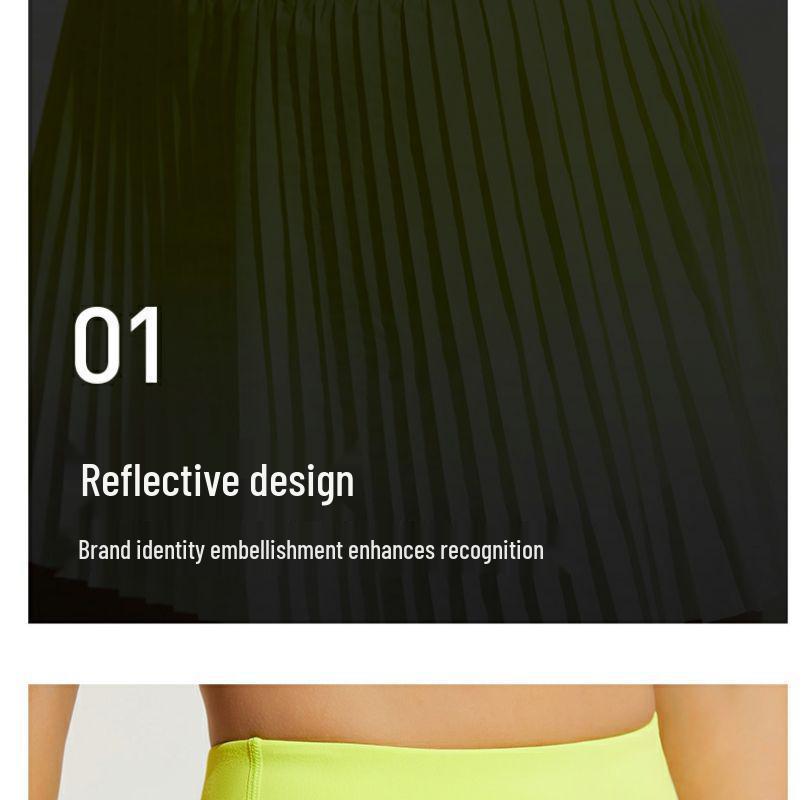 Gradient High-Waisted Anti-Exposure Sport Skort with Pockets - Quick-Dry Yoga and Fashion Wear