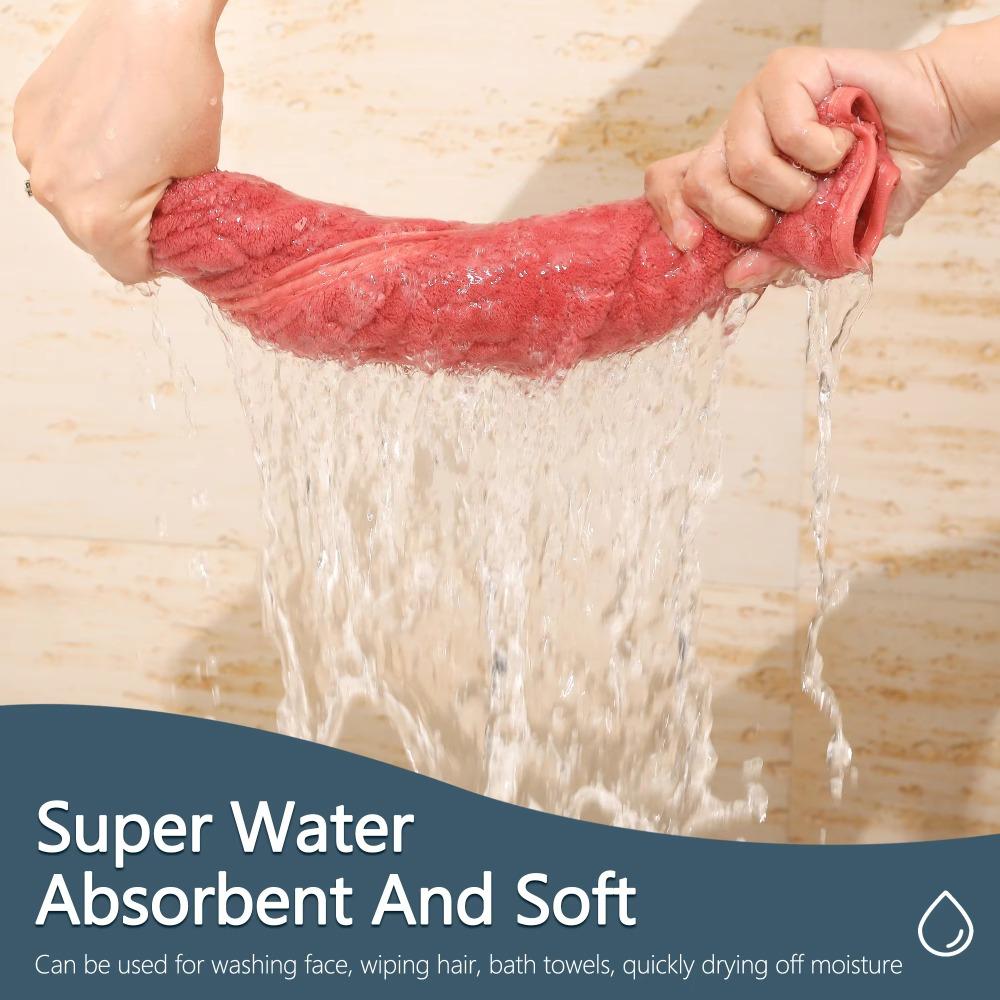 Coral Fleece Face Towel Highly Absorbent Hand-Wiping Towel  for Bathroom Kitchen and Daily Home Use