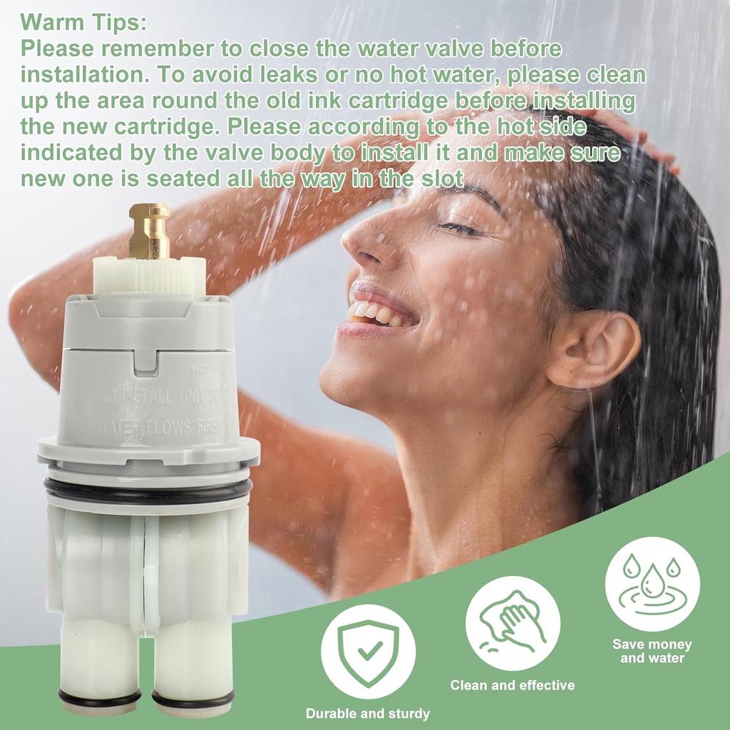 RP46074 Shower Valve Cartridge for Delta Single Handle Shower and Tub 13/14 Series Faucets, Universal Valve Cartridge Assembly, White-1PCS (RP46074)