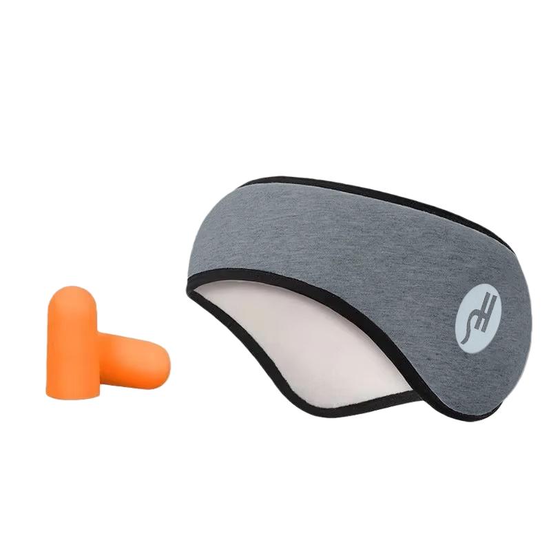 2 In 1 Noise-reducing Sleep Earplugs Adjustable Eye Mask InsulatedEarplugs Travel Nap Lunch Break Sound Insulation Earmuffs