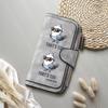Cute Cartoon Pigeon Long Wallet Fashion Casual Zipper Card Holder Portable PU Leather Purse