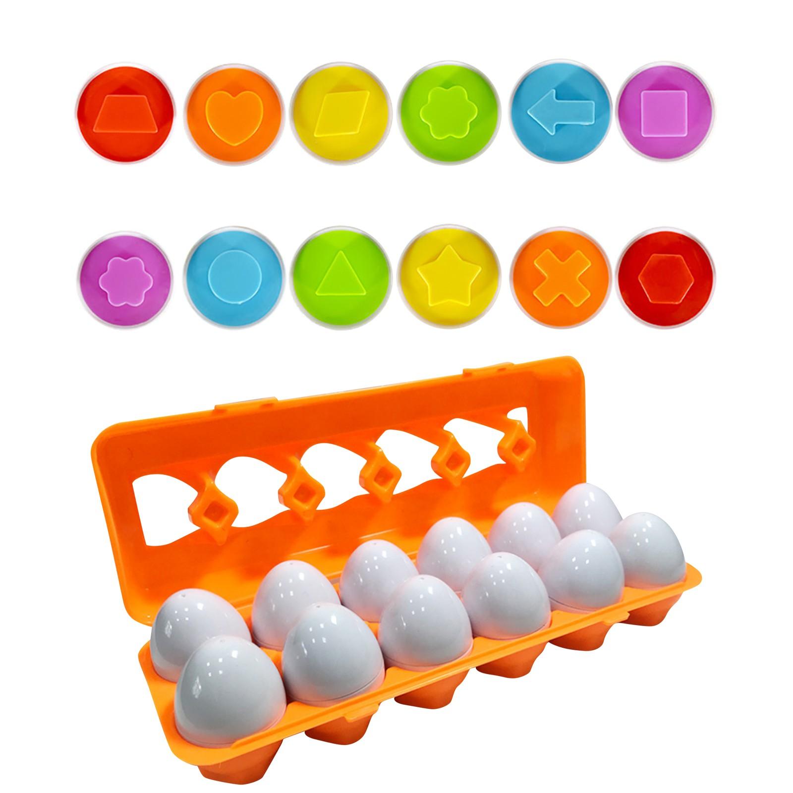 

(H0826)Набор для сортировки цветов и форм, обучающая обучающая игрушка, детский подарок, 12 шт. A