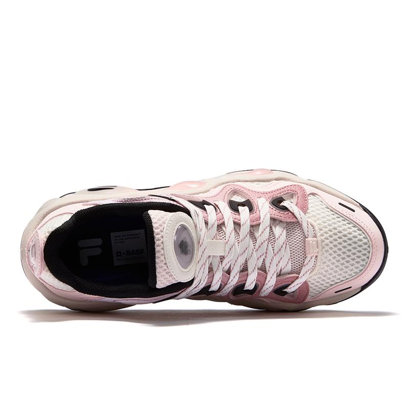 Fila Fusion Vertical Ripped Shoes Fashion Low Top Retro Basketball Shoes Women sneaker Angel-Wing-Pink T12W523210FGA
