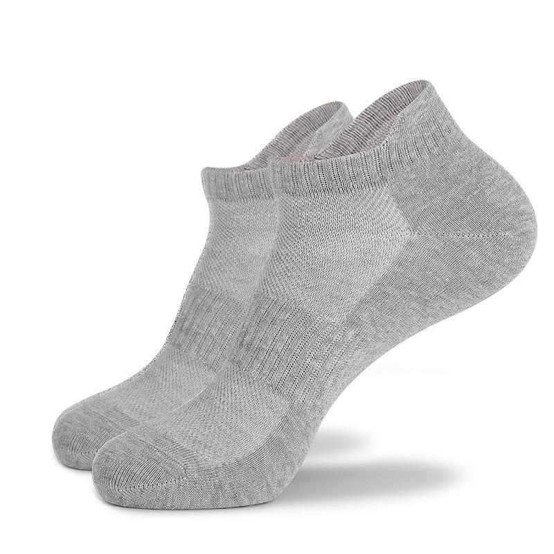 Unisex Breathable Cotton Running Socks - Sweat-Absorbent Mesh Design for Sports