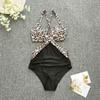 Jednodílné plavky Tankini Halter Velké velikosti Brazil Beach Push-Up plavky Body s vysokým pasem Monokiny Bikiny