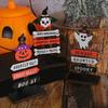 Wooden Halloween Table Centerpiece Sign Ghost Decor for Party Supplies Home Office Cafe Hotel Festive Atmosphere Desktop