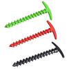 Yousheng 10Pcs Plastic Screw-in Tent Stake, Heavy Duty T-shaped Canopy Tent Peg, Windproof Spiral Ground Stake for Outdoor Camping Hiking