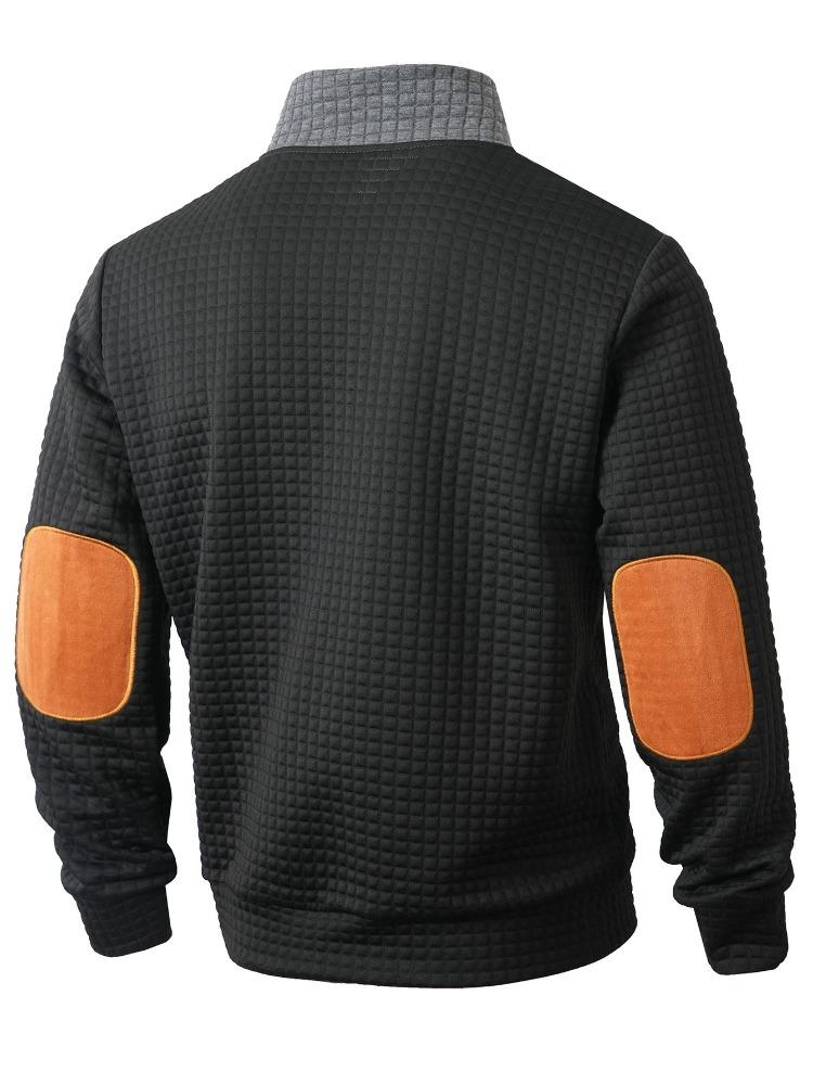Casual Sports Sprin Autumn Winter Outdoor Splicing Colour Button Sweater Jacket Moisture Wicking Comfortable Fit Skin-friendly Breathable Tops