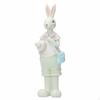 Resin Bunny Ornament HandPainted Paired Bunnies Figurines Easter Statues for Couples, Desktop