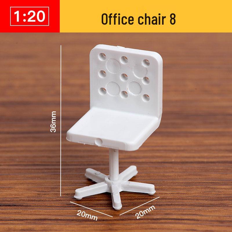 1:20 Scale 3D Miniature Architectural Model: Floor Plan Scene with ABS Furniture