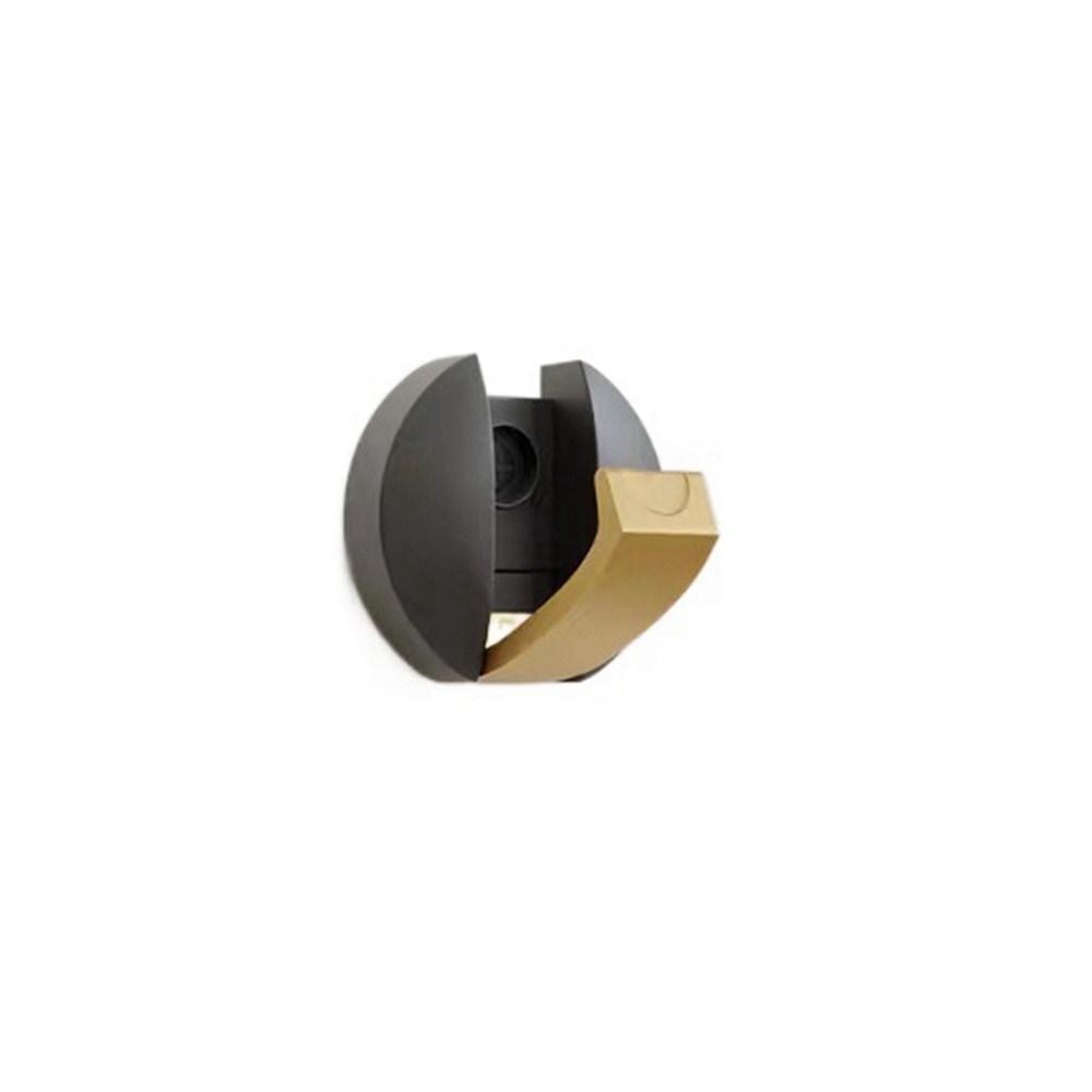 Space Aluminum Folding Wall Hook Round Towel Hanger Modern Coat Hook  Wardrobe золотой/серый