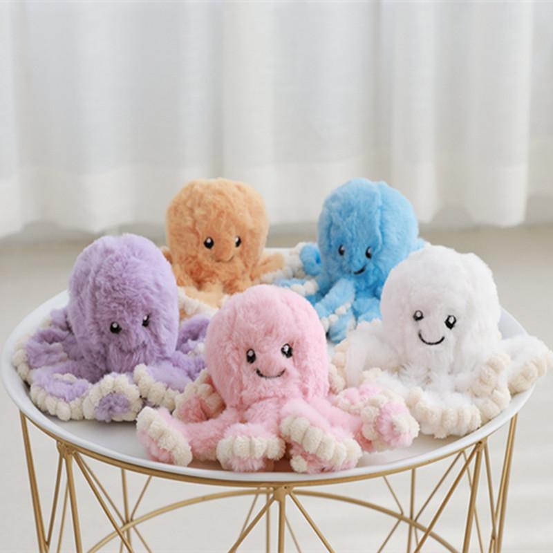 Lovely Simulation Octopus Pendant Plush Stuffed Toy Soft Deer Animal Home Accessories Cute Animal Doll Children Gifts
