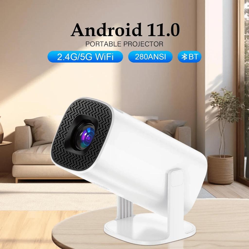Nuovo mini proiettore intelligente P30 Android 11 WiFi6 Supporto 4K 1080P BT5.0 Proiettore 1280*720P Home Cinema Proiettore portatile per esterni