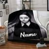 Customizable Addams Family Wednesday4 Throw Blanket – Personalized Name, All-Season Cozy Snug Blanket, Machine Washable, Personalized Blanket