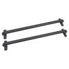 2Pcs 40'' Universal Aluminum Car Cross Bar Luggage Rack with Adjustable Window Frame & Anti-Theft Design for Most Vehicle