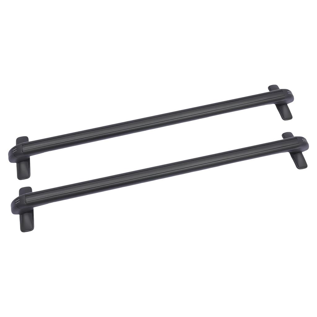 2Pcs 40'' Universal Aluminum Car Cross Bar Luggage Rack with Adjustable Window Frame & Anti-Theft Design for Most Vehicle