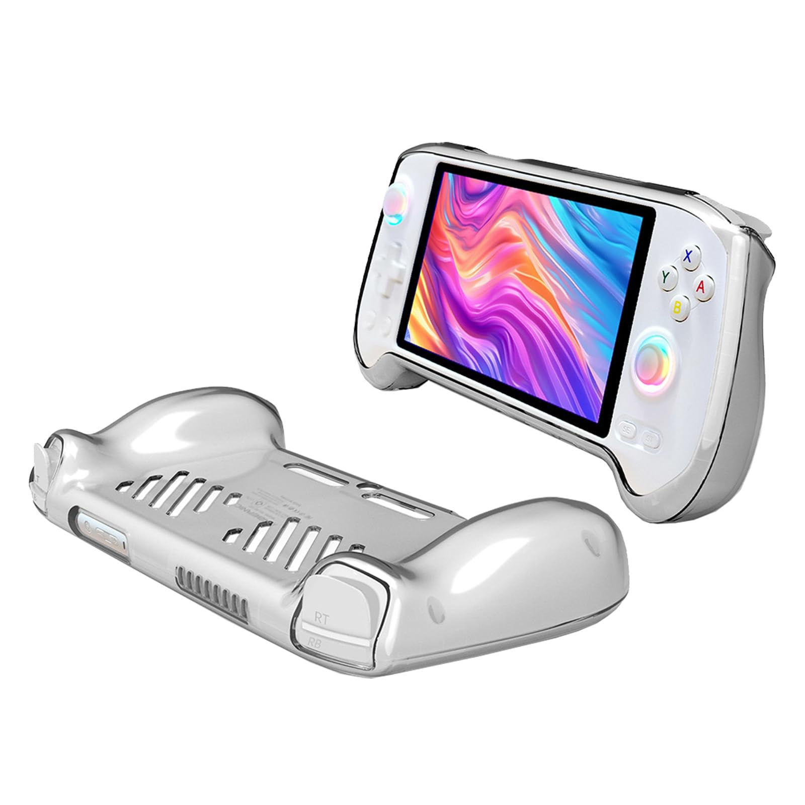 

NOUKAJU Protective Case for Anbernic RG557, TPU Material, Scratch-Resistant, Full Protection, Shockproof, Lightweight, Anti-Slip, Clear