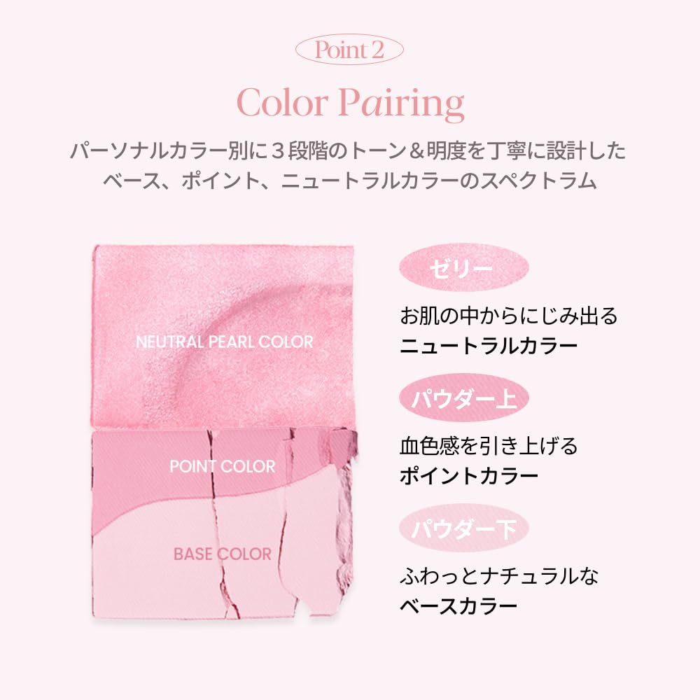 ESPOIR Tone Pairing Cheek Pink Icing Powder Cheek Cream Cheek Cheek with a Soft Texture and Shimmer for a Translucent Suitable for Both Warm and Cool