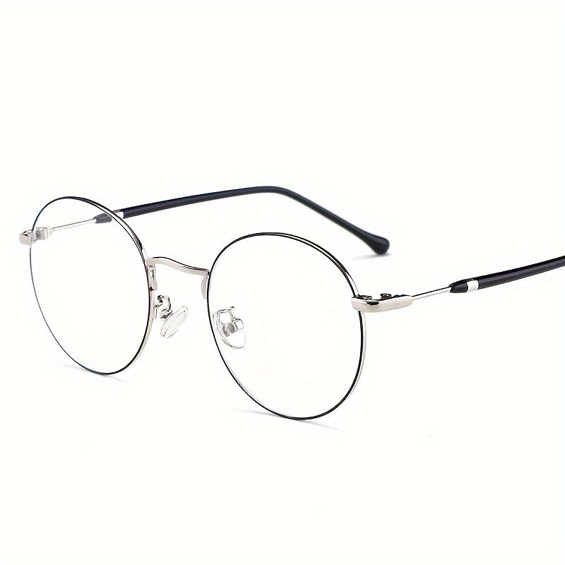 

1 шт. 1 пара новых ретро металлических оправ для мужчин и женщин, модные очки для дня и ночи, двойного использования - линзы с защитой от синего света