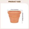 Flower Pot Resin Plant Container Decorative Lightweight Planter Breathable Mesh for Home Garden