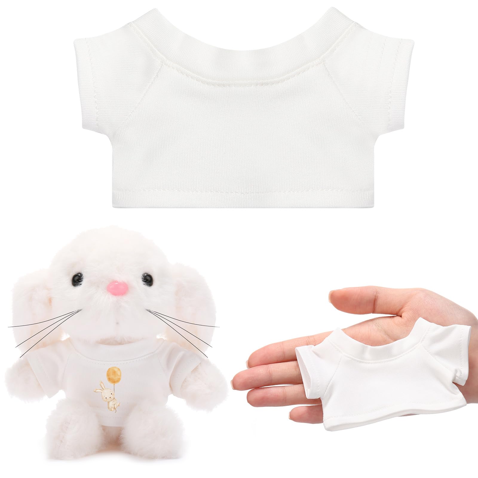 Litherr Small 15-17cm Plush Doll Clothes, Dress-Up Doll Accessories, T-Shirt, Baby Clothes, Doll Clothes, Toy Clothes and Accessories for Dolls