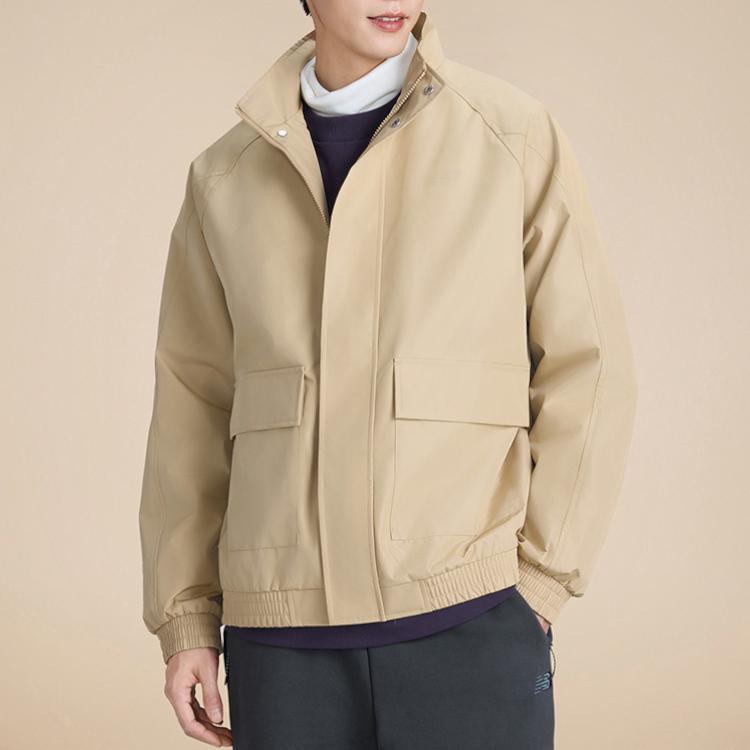 New Balance Jackets & Coats Men's Cream AMJ51382-INC