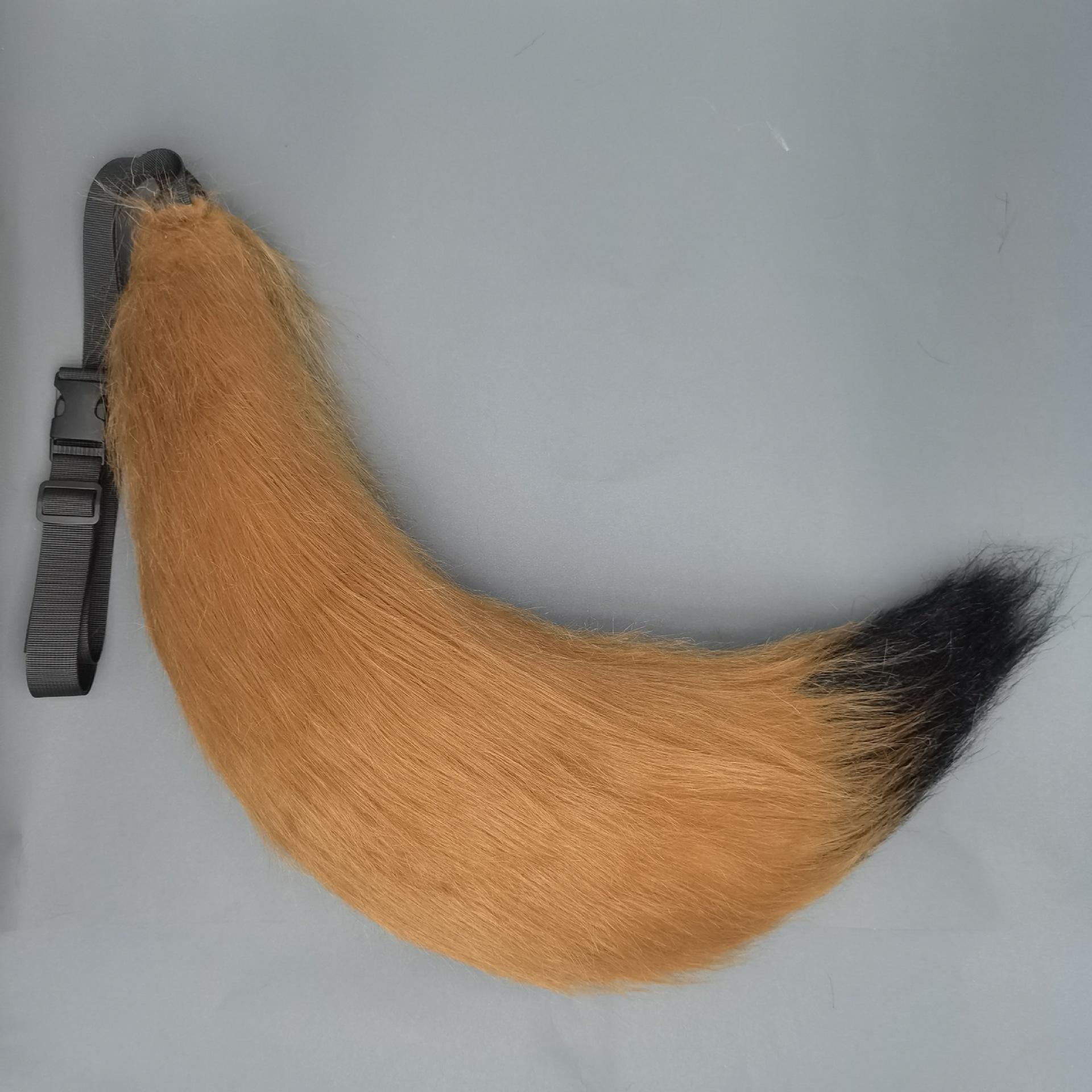 Custom Handmade Plush Beast Tail Cosplay Accessory - Belle Fox Tail Party Prop