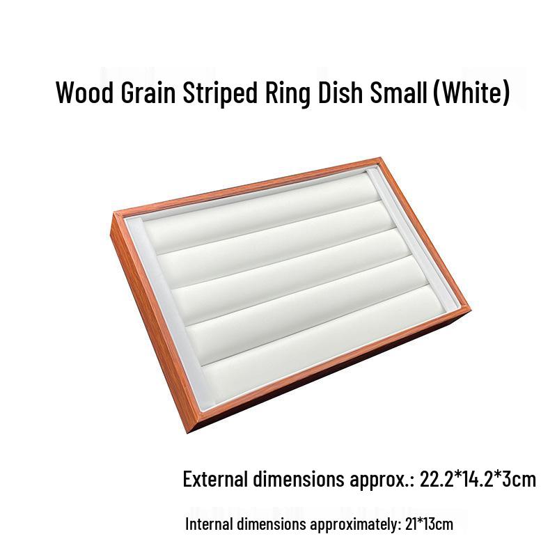 

Поднос для демонстрации ювелирных изделий с текстурой дерева для колец, жемчуга и антиквариата