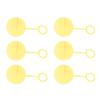 6PCS Reusable Water Balloons with Carrying Ring Silicone Quick Fill Self Sealing Summer Water Splash Ball Toys for