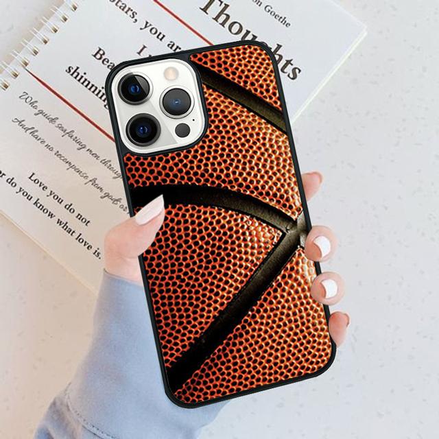 Basketball Textured Phone Case Cover For iPhone 17 Air 16 15 14 Plus Apple 16 11 12 13 Pro Max Coque