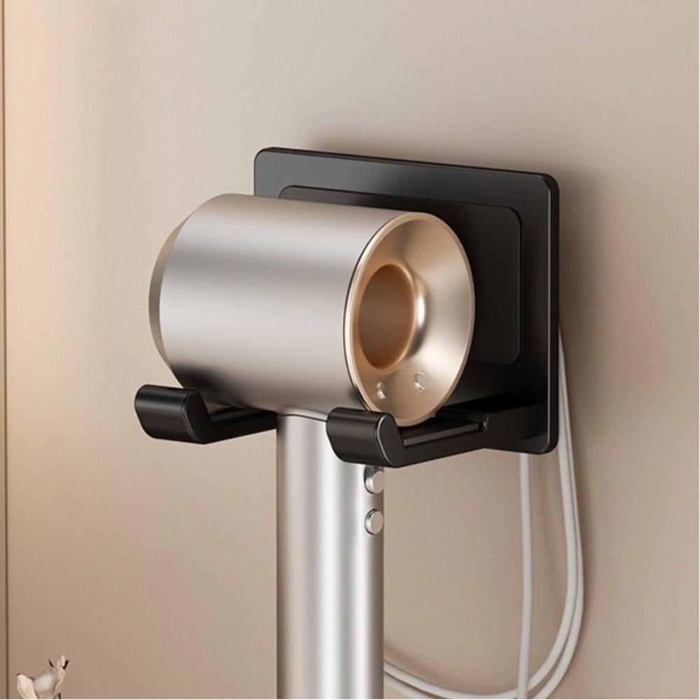 Wall Mounted Hair Dryer Holder with Non-Slip Pad air Dryer Storage Rack Dryer Hair Stand  Bathroom