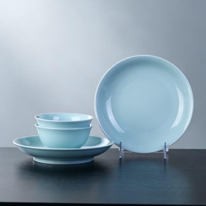 Haoya Jingdezhen Underglaze Celadon Dinnerware Set