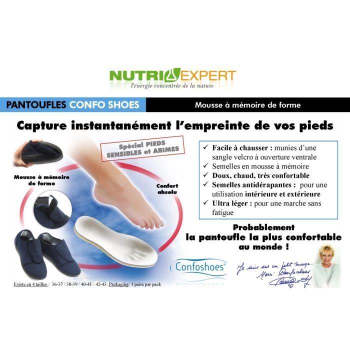 Pediexpert Pantoufles ConfoShoes à Mémoire de Forme - Taille 40/41