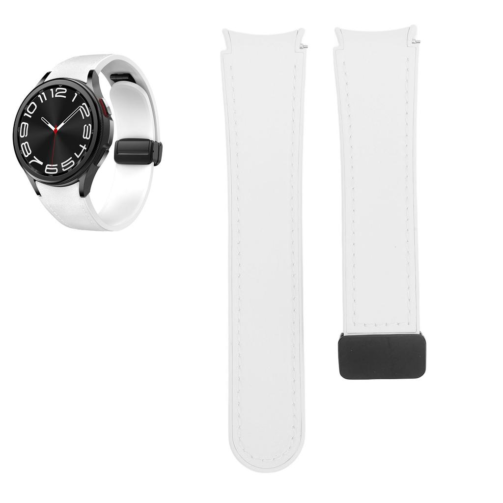 Silicone Watch Band Quick Release Magnetic Folding Buckle Strap for   for Watch 6 for