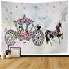 Princess Carriage Cartoon Tapestry Office Living Room Decoration Home Wall Tapestry