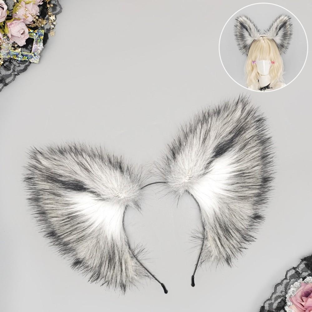 Faux Fur Animal Ear Headwear Realistic Furry Hair Band New Fox Ear Headband  Headwear
