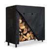 Outdoor Firewood Log Rack Cover 4FT Waterproof Oxford Fabric with Easy Adjustment and Ventilation for Firewood Care