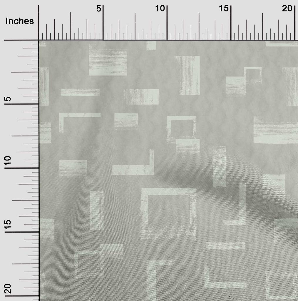 oneOone Georgette Viscose Dusty Gray Fabric Abstracts Sewing Material Print Fabric By The Yard 42 Inch