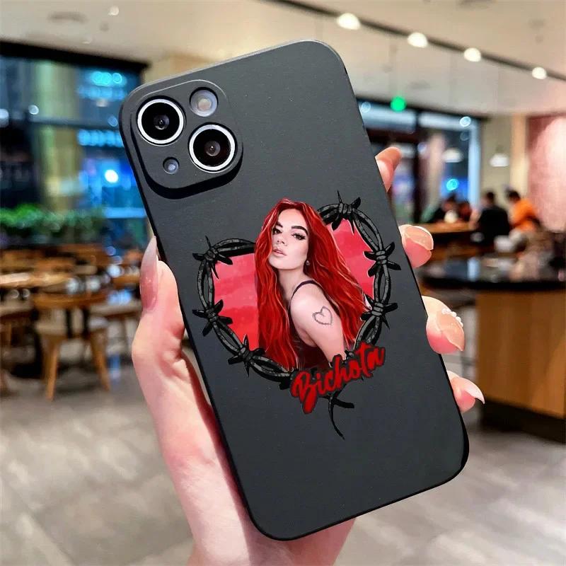

Manana Sera Bonito Bichota Karol-G Phone Case for iPhone 16 15 14 13 12 11 Pro Max Mini 8 15Plus SE XR Black Silicon Cover Shell iPhone 16Plus