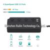 Rhombus 4-Port USB 3.0 Hub with Switch – One-to-Four Desktop Splitter Dock