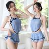 Sex underwear pajamas women's perspective side fork clothing sexy cheongsam nightdress new