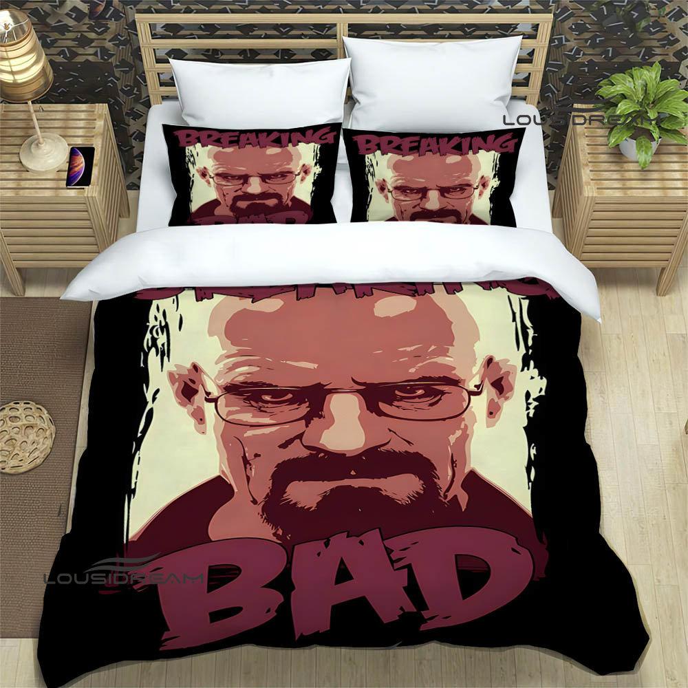 Movie BREAKING BAD Bedding Sets Exquisite Bed Supplies Set Duvet Cover Bed Comforter Set Bedding Set Luxury Birthday Gift