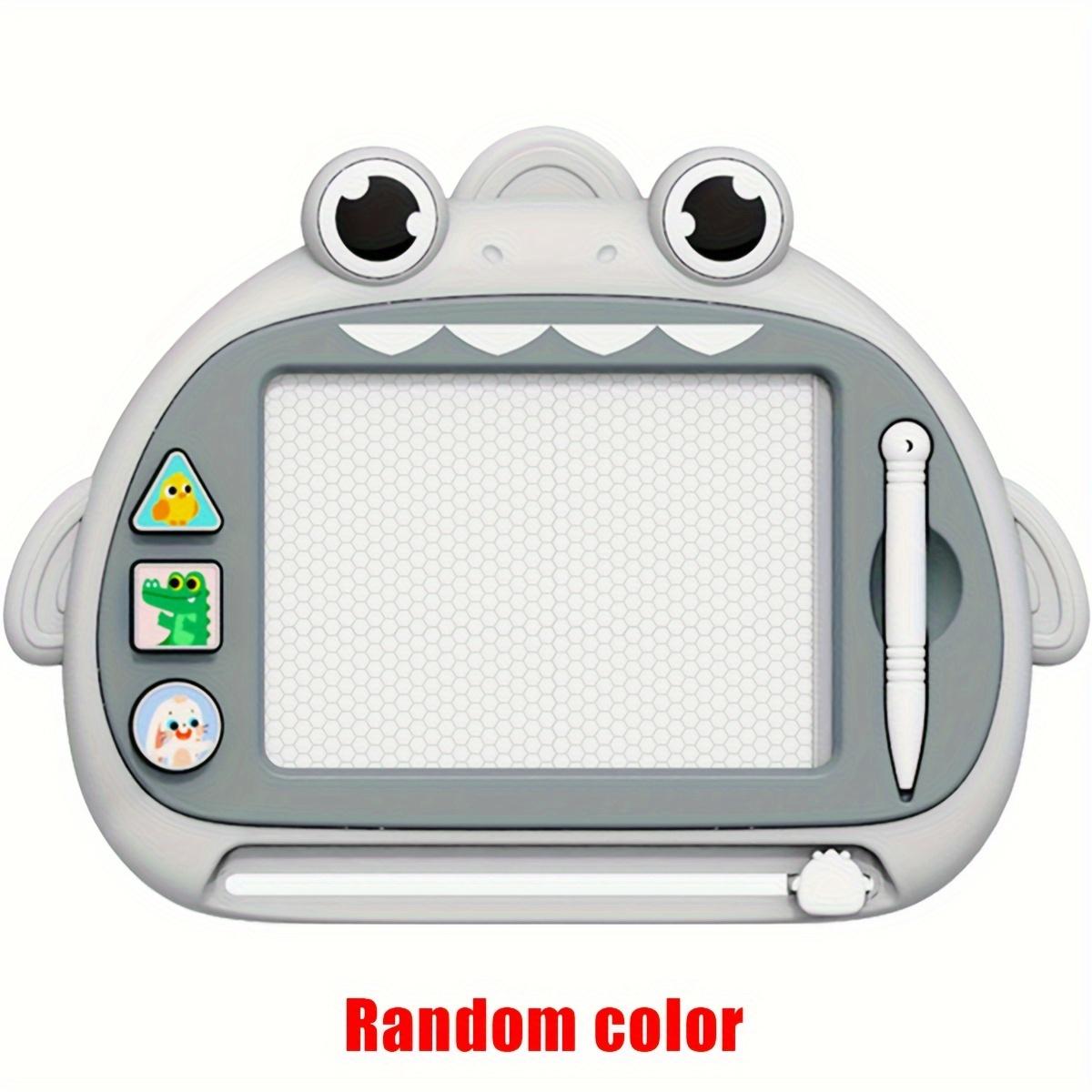 

1 шт. Детская магнитная доска для рисования со штампами - доска для письма каракулями для детей, развивающая обучающая игрушка, АБС-смолы для мальчиков и девочек серый