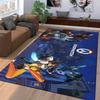 Overwatch Faction Printed Flannel Carpet, Anti-slip, Suitable for Bedroom, Living Room, and Children's Room Decoration