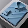 New Modal Anti-wrinkle 8XL Shirts Men Long Sleeve Slim Fit Business Work White Shirt Soft Cozy Striped Men Shirt Long Sleeve