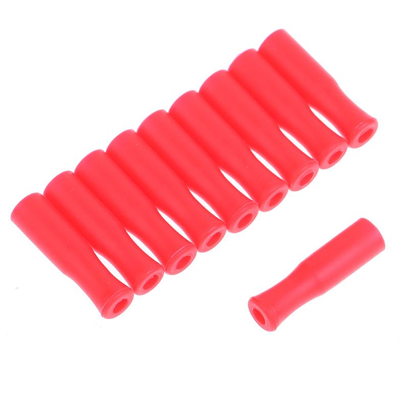 10/20Pcs Straw Tip Cover Food Grade Silicone Cover Caps Reusable Anti Burn Protector Party Supplies Accessories
