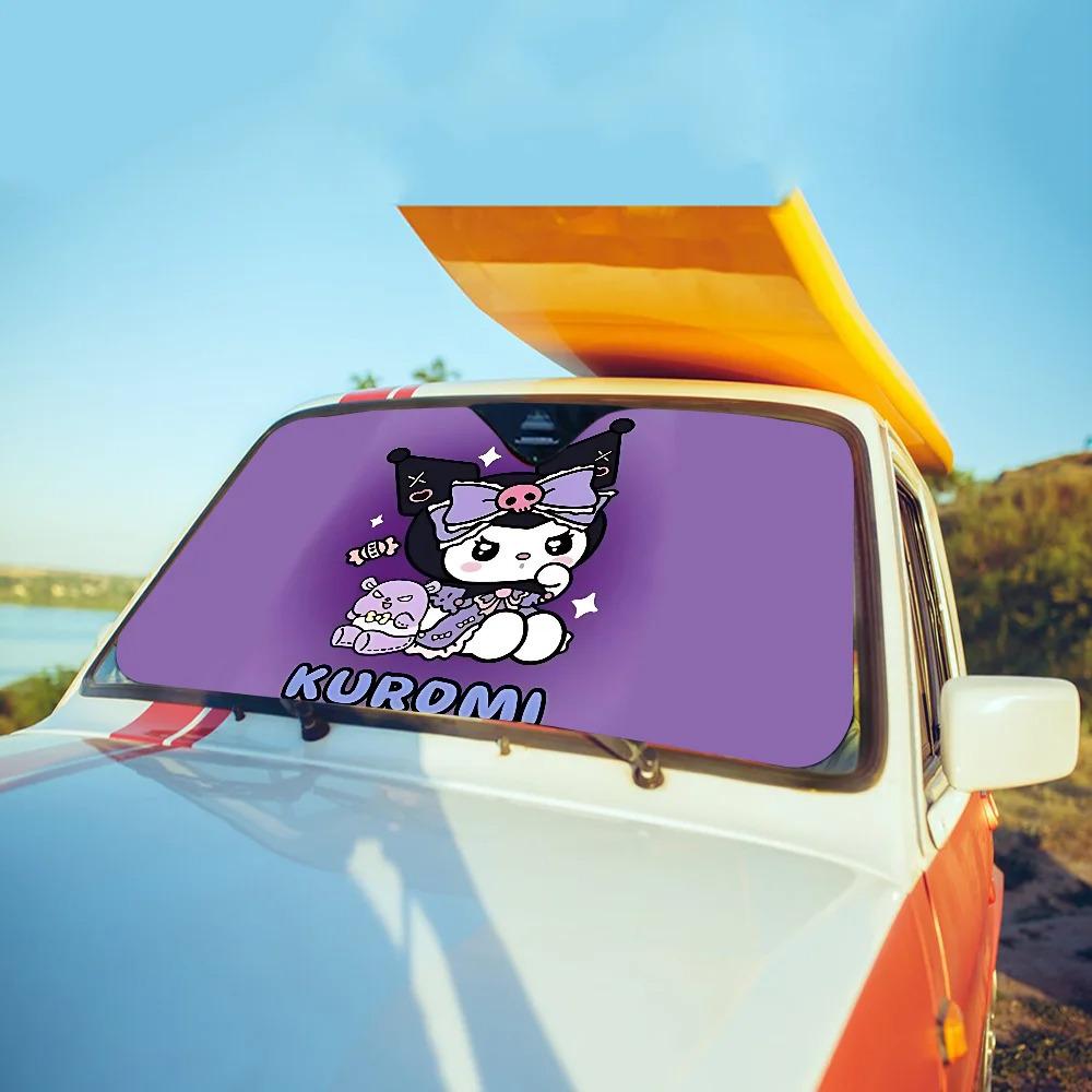 Kuromi Car Sunshade Windshield - Fun Sun Protection
